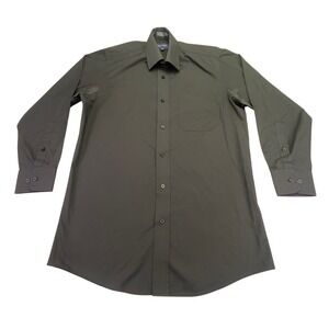 Neil Allyn Dress Shirt Small 30/31 Wing Collar Black Tuxedo‎ Shirt Barrel Cuff